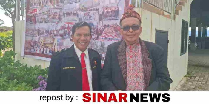 Marganti Simannullang ( mantan Wakil Bupati Humbahas ) dan Ir Nikolas Sinar Naibaho , MBA ( Ketum Sirajabatak Foundation )