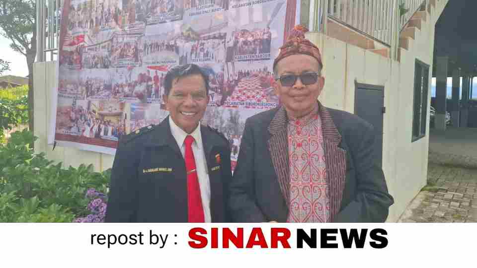 Marganti Simannullang ( mantan Wakil Bupati Humbahas ) dan Ir Nikolas Sinar Naibaho , MBA ( Ketum Sirajabatak Foundation )